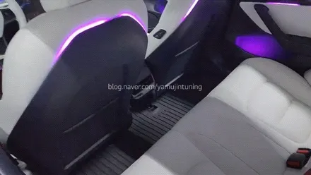 테슬라 엠비언트 성지 야무진튜닝 모델3.모델Y 시트후면에 무슨일이? 무빙 엠비언트 연동 가능!! / 포천, 양주, 의정부, 동두천