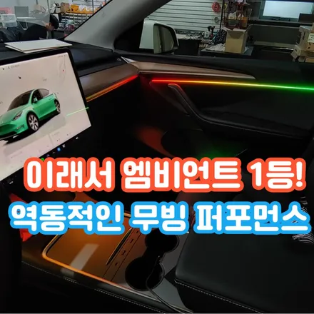 테슬라 모델Y 엠비언트 중 역동적인 무빙 퍼포먼스의 무빙 엠비언트가 있다!? / 포천, 양주, 의정부, 동두천