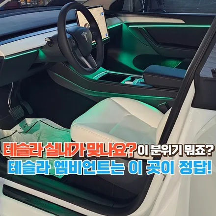 테슬라 모델Y 실내 분위기를 고급스럽게 만드는 방법! / 포천, 양주, 의정부, 동두천