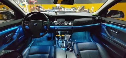 BMW 5시리즈 F10, 중형 세단의 매립 아크릴 엠비언트 튜닝의 멋 / 포천, 양주, 의정부, 동두천