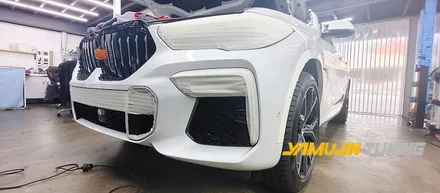 BMW X6 전체랩핑 3M 코스믹 블루 랩핑의 시원시원한 컬러 / 포천, 양주, 의정부, 동두천