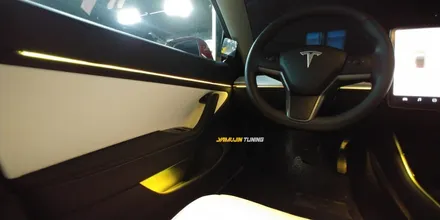 테슬라 모델3 엠비언트 라이트. 비노출 아크릴 튜닝 Tesla Model3 / 포천, 양주, 의정부, 동두천