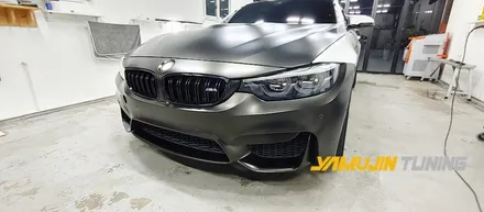 BMW M4 전체랩핑 사틴 골드 더스트 블랙 색상으로 랩핑을 해보자. / 포천, 양주, 의정부, 동두천