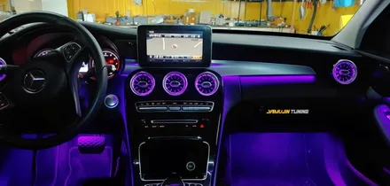 벤츠 C 클래스 엠비언트 비노출 아크릴 엠비언트와 벤츠 송풍구의 완벽한 조합 / 포천, 양주, 의정부, 동두천
