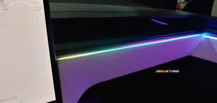 멋진 팔콘윙 테슬라 모델X의 실내에 역동적인 아름다움이? 테슬라 모델X 무빙 엠비언트 글로우모션 / 포천, 양주, 의정부, 동두천