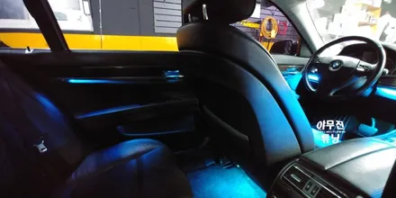 BMW 7시리즈 F01 튜닝은?! 풀컬러 비노출 매립 엠비언트 무드등 라이트 / 포천, 양주, 의정부, 동두천