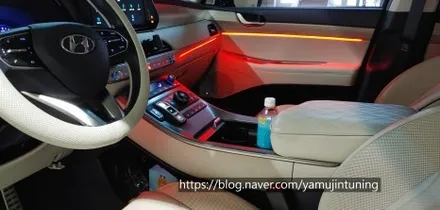 팰리세이드 엠비언트요? 실내 분위기 종결 옵션다운 매력이 있군!! / 포천, 양주, 의정부, 동두천