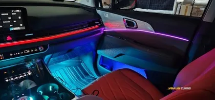 더 뉴 카니발 KA4 엠비언트에 멀티, 주행 반응, 무배선? 글로우 RGB 에어 시공기 / 포천, 양주, 의정부, 동두천