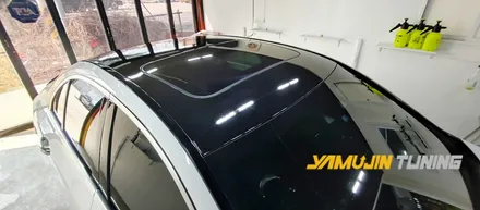 벤츠 C200 루프스킨, 3M 2080 블랙 유광 포인트 랩핑의 매력을 야무진 튜닝에서 느껴봅시다~ / 포천, 양주, 의정부, 동두천