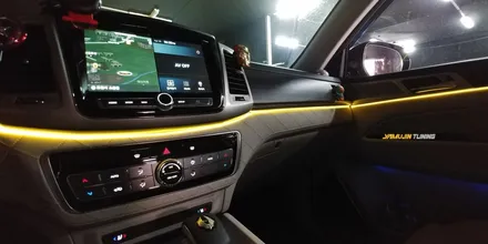 쌍용 플래그십 SUV G4 렉스턴(스포츠) 광섬유 엠비언트 튜닝의 모범답안 / 포천, 양주, 의정부, 동두천