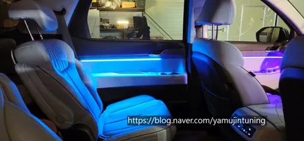 팰리세이드 엠비언트에 멀티 컬러가 가능한 모드가 있다!? 무배선 글로우 에어네! / 포천, 양주, 의정부, 동두천