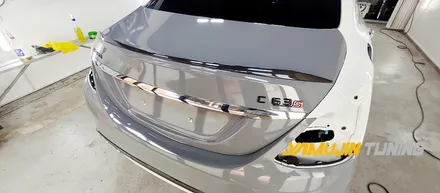 벤츠 C63 AMG 전체랩핑 에이버리 락그레이 랩핑, 전체랩핑의 아름다움 / 포천, 양주, 의정부, 동두천