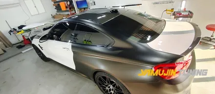 BMW M4 전체랩핑 사틴 골드 더스트 블랙 색상으로 랩핑을 해보자. / 포천, 양주, 의정부, 동두천