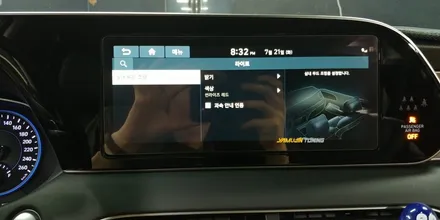 팰리세이드 실내 튜닝은? 순정 모니터 활성화 비노출 아크릴 엠비언트라고 한다. / 포천, 양주, 의정부, 동두천