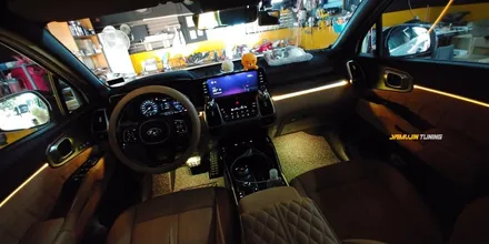 패밀리 SUV, 쏘렌토 MQ4 엠비언트 무드등 이란? 순정 모니터 활성화도 가능한 튜닝 / 포천, 양주, 의정부, 동두천