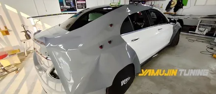 벤츠 C63 AMG 전체랩핑 에이버리 락그레이 랩핑, 전체랩핑의 아름다움 / 포천, 양주, 의정부, 동두천