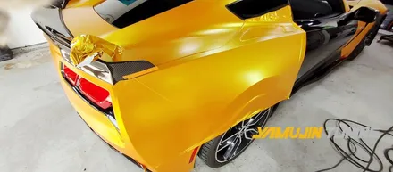 콜벳 전체랩핑 에이버리 사틴 에너제틱 옐로우 랩핑으로 시선 강탈 도전!! / 포천, 양주, 의정부, 동두천