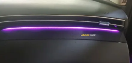 투싼 NX4 엠비언트, 투싼 엠비언트, 야무진튜닝의 비노출 엠비언트로 투싼의 실내는 완성입니다. / 포천, 양주, 의정부, 동두천
