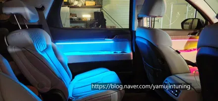 팰리세이드 엠비언트에 멀티 컬러가 가능한 모드가 있다!? 무배선 글로우 에어네! / 포천, 양주, 의정부, 동두천