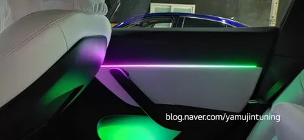 테슬라 모델Y 차량연동 무빙 엠비언트 이건 순정인가? / 포천, 양주, 의정부, 동두천