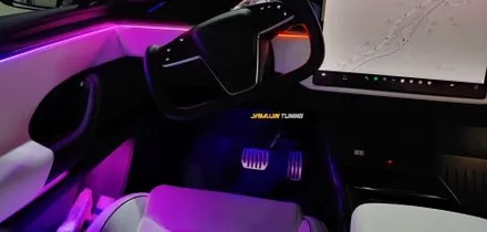 멋진 팔콘윙 테슬라 모델X의 실내에 역동적인 아름다움이? 테슬라 모델X 무빙 엠비언트 글로우모션 / 포천, 양주, 의정부, 동두천