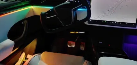 멋진 팔콘윙 테슬라 모델X의 실내에 역동적인 아름다움이? 테슬라 모델X 무빙 엠비언트 글로우모션 / 포천, 양주, 의정부, 동두천