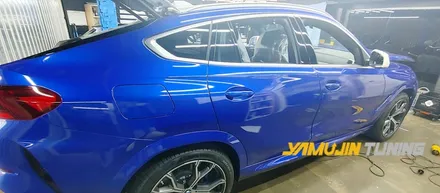 BMW X6 전체랩핑 3M 코스믹 블루 랩핑의 시원시원한 컬러 / 포천, 양주, 의정부, 동두천