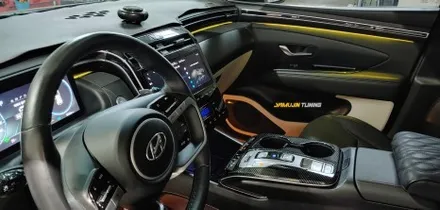 엣지있는 자동차 투싼 NX4의 실내에 감성 무드등이 필요합니다. 투싼 NX4 엠비언트 / 포천, 양주, 의정부, 동두천