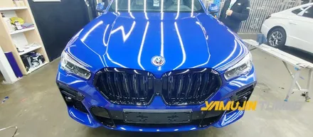 BMW X6 전체랩핑 3M 코스믹 블루 랩핑의 시원시원한 컬러 / 포천, 양주, 의정부, 동두천