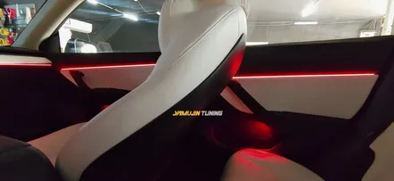 테슬라 모델Y 실내 간접 아크릴 엠비언트 무드등, 야무진 튜닝과 새로운 역사를.. / 포천, 양주, 의정부, 동두천