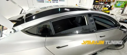 테슬라 모델 3 전체랩핑 3M 무광 그레이 알루미늄 랩핑 야무진 튜닝 랩핑 / 포천, 양주, 의정부, 동두천