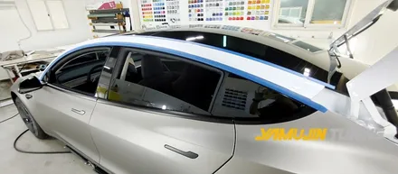 테슬라 모델 3 전체랩핑 3M 무광 그레이 알루미늄 랩핑 야무진 튜닝 랩핑 / 포천, 양주, 의정부, 동두천