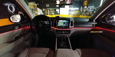 쌍용 플래그십 SUV G4 렉스턴(스포츠) 광섬유 엠비언트 튜닝의 모범답안 / 포천, 양주, 의정부, 동두천