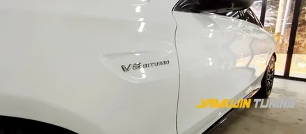 벤츠 C63 AMG 전체랩핑 에이버리 락그레이 랩핑, 전체랩핑의 아름다움 / 포천, 양주, 의정부, 동두천