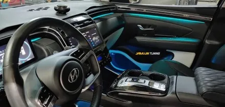 엣지와 볼륨감이 살아 숨 쉬는 투싼 NX4의 실내에 감성 무드등 엠비언트 튜닝을!? 투싼 NX4 엠비언트 / 포천, 양주, 의정부, 동두천