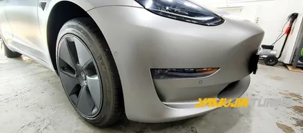 테슬라 모델 3 전체랩핑 3M 무광 그레이 알루미늄 랩핑 야무진 튜닝 랩핑 / 포천, 양주, 의정부, 동두천