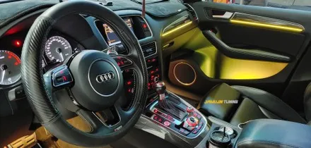 아우디 SQ5 엠비언트, 틈새 매립형으로 완성된 야무진튜닝의 감성 실내무드등 / 포천, 양주, 의정부, 동두천