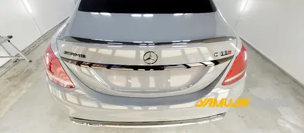 벤츠 C63 AMG 전체랩핑 에이버리 락그레이 랩핑, 전체랩핑의 아름다움 / 포천, 양주, 의정부, 동두천