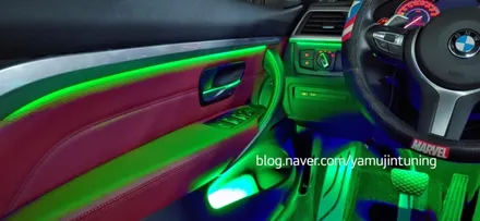 BMW 4시리즈 실내 매립 엠비언트 튜닝 / 포천, 양주, 의정부, 동두천