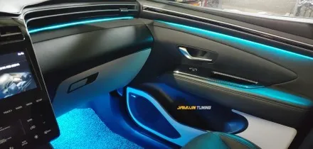 엣지와 볼륨감이 살아 숨 쉬는 투싼 NX4의 실내에 감성 무드등 엠비언트 튜닝을!? 투싼 NX4 엠비언트 / 포천, 양주, 의정부, 동두천