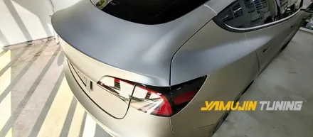 테슬라 모델 3 전체랩핑 3M 무광 그레이 알루미늄 랩핑 야무진 튜닝 랩핑 / 포천, 양주, 의정부, 동두천