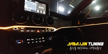 스팅어 튜닝 3세대 면발광 RGB 가변 엠비언트 무드등 라이트(야무진튜닝) / 포천, 양주, 의정부, 동두천