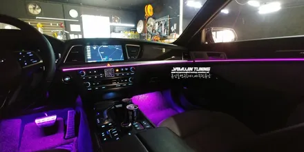 제네시스 DH G80 RGB 엠비언트 무드등 LED 튜닝 APP (야무진튜닝) / 포천, 양주, 의정부, 동두천