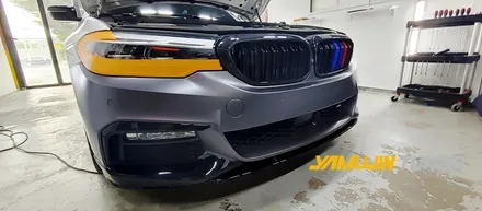 BMW M5 전체랩핑 3M 사틴 다크 그레이 랩핑은 생각보다 더 훌륭한 색감이었다. / 포천, 양주, 의정부, 동두천