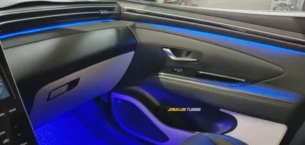엣지와 볼륨감이 살아 숨 쉬는 투싼 NX4의 실내에 감성 무드등 엠비언트 튜닝을!? 투싼 NX4 엠비언트 / 포천, 양주, 의정부, 동두천