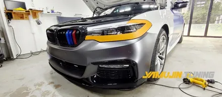 BMW M5 전체랩핑 3M 사틴 다크 그레이 랩핑은 생각보다 더 훌륭한 색감이었다. / 포천, 양주, 의정부, 동두천