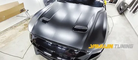 머스탱 GT 전체랩핑 3M 사틴 블랙 랩핑으로 머스탱의 힘에 시크를 더하다. / 포천, 양주, 의정부, 동두천