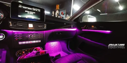 벤츠 CLS W218 순정 엠비언트 라이트 밝기 업그레이드 튜닝은? / 포천, 양주, 의정부, 동두천