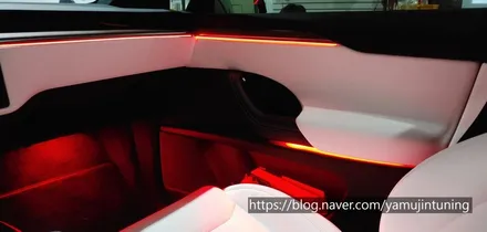 테슬라 모델X RGB 풀컬러 엠비언트로 고급스러운 실내분위기 GO!? / 포천, 양주, 의정부, 동두천