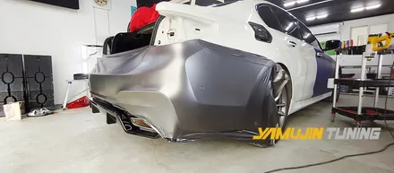 BMW M5 전체랩핑 3M 사틴 다크 그레이 랩핑은 생각보다 더 훌륭한 색감이었다. / 포천, 양주, 의정부, 동두천